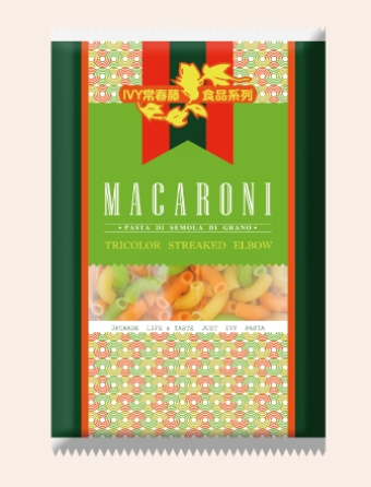 常春藤三色稜紋彎管麵